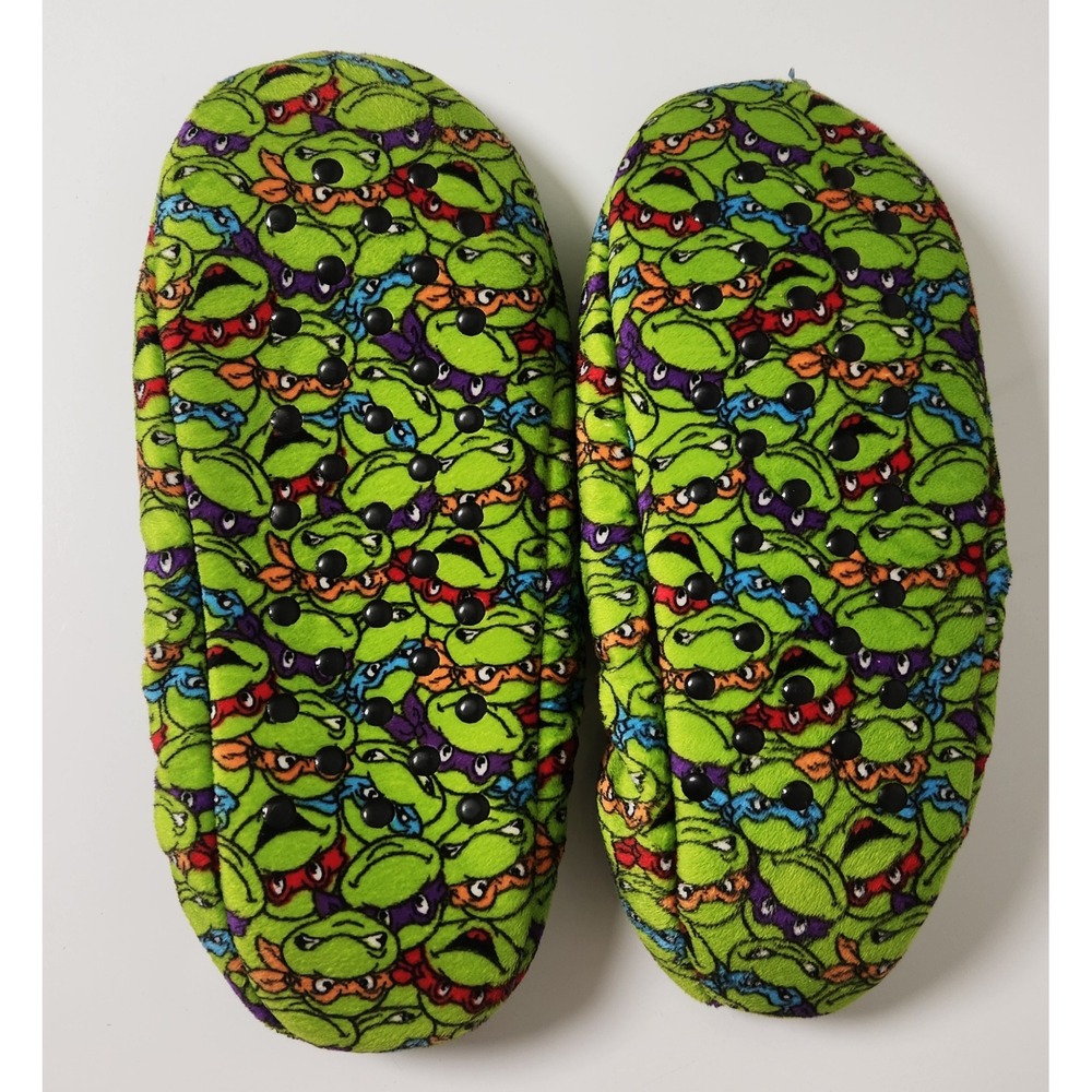 Nickelodeon TMNT Teenage Mutant Ninja Turtles‎ Mens 10/12 Slipper Socks Fleece L - Picture 3 of 7